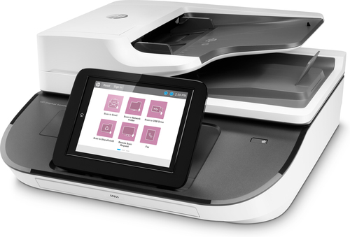 HP Flow 8500 fn2. Optical scanning resolution: 600 x 600 DPI. Scanner type: Flatbed & ADF scanner. Scan file formats: CSV,