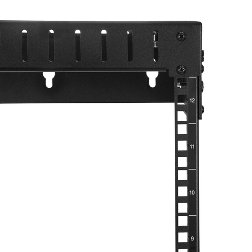 StarTech.com Wall Mount Server Rack - 12U Rack - 30cm- 50cm Adjustable Depth - Open Frame - Network Rack - Computer Rack -