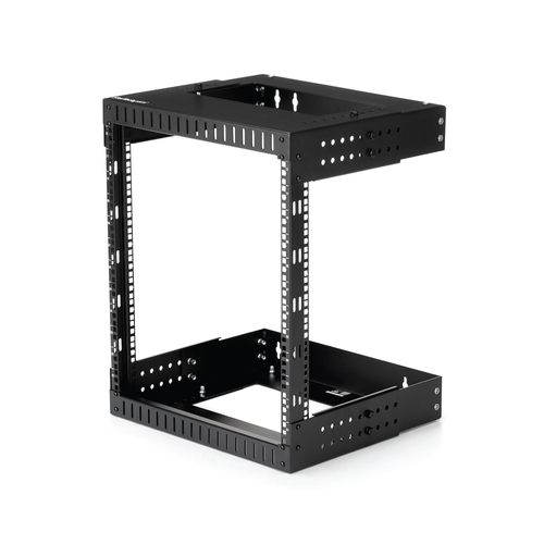 StarTech.com Wall Mount Server Rack - 12U Rack - 30cm- 50cm Adjustable Depth - Open Frame - Network Rack - Computer Rack -