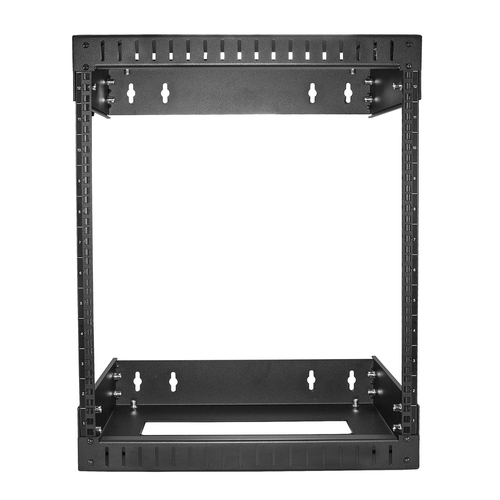 StarTech.com Wall Mount Server Rack - 12U Rack - 30cm- 50cm Adjustable Depth - Open Frame - Network Rack - Computer Rack -