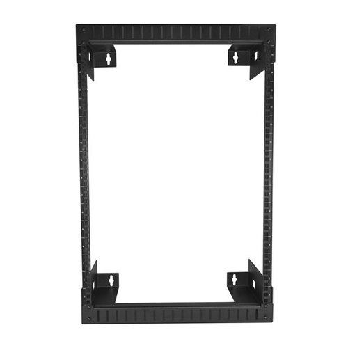 StarTech.com 15U 19" Wall Mount Network Rack, 12" Deep 2 Post Open Frame Server Room Rack for Data/AV/IT/Computer Equipmen