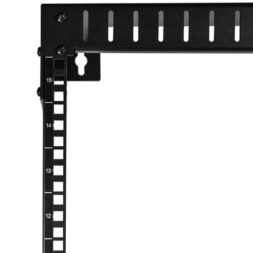 StarTech.com 15U 19" Wall Mount Network Rack, 12" Deep 2 Post Open Frame Server Room Rack for Data/AV/IT/Computer Equipmen