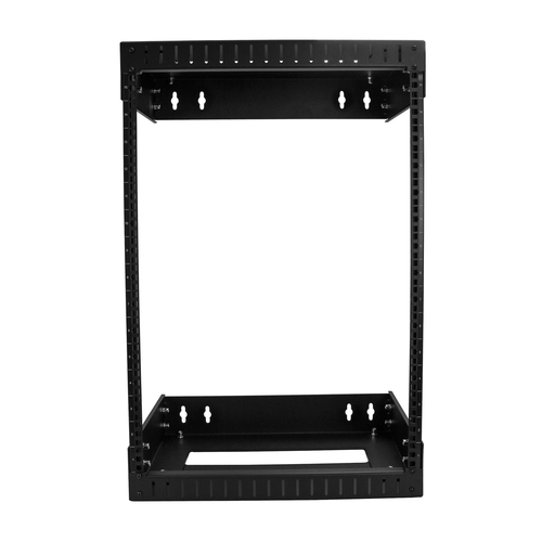 StarTech.com 15U 19" Wall Mount Network Rack - Adjustable Depth 12-20" Open Frame for Server Room /AV/Data/Computer Equipm