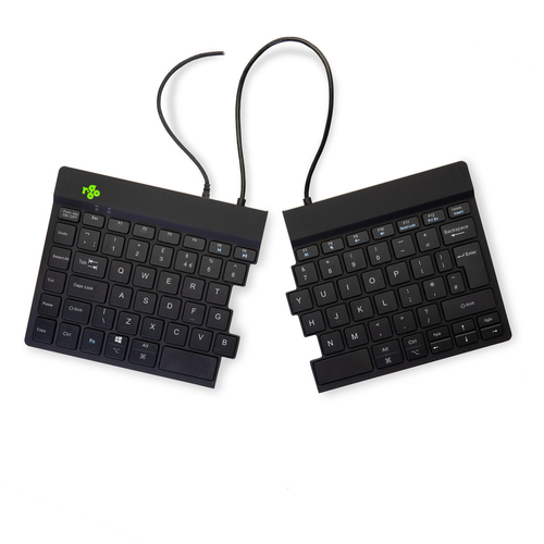 R-Go Split Break ergonomic keyboard, QWERTY (UK) - wired, black