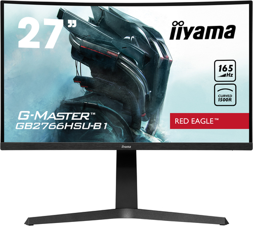 iiyama G-MASTER Red Eagle GB2766HSU-B1 27"" Class Full HD Curved Screen Gaming LCD Monitor - 16:9 - Matte Black - 68.6 cm 