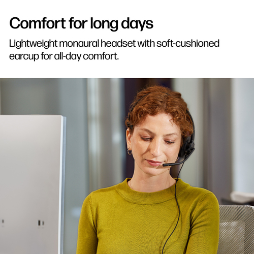 Poly Mission 400 425 Kabel Kopfbügel, Auf den Ohren Stereo Headset - Schwarz - Microsoft-Teams-Zertifizierung - Binaural -