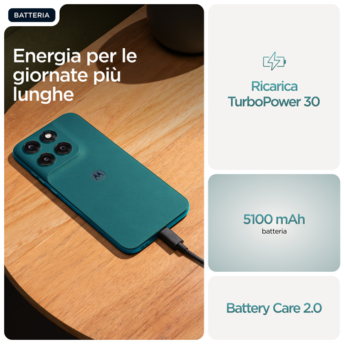 Motorola moto g77 . Dimensioni diagonale schermo: 17,3 cm (6.8"), Risoluzione del display: 1272 x 2772 Pixel. Frequenza de