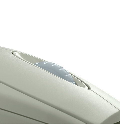 CHERRY WHEELMOUSE OPTICAL Corded Mouse, Light Grey, PS2/USB. Form factor: Ambidextrous. Movement detection technology: Opt