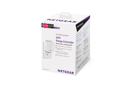 Netgear EX6110 IEEE 802.11ac 1.17 Gbit/s Wireless Range Extender - 2.40 GHz, 5 GHz - Wall Mountable