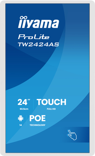 iiyama TW2424AS-W3P. Produktdesign: Interaktiver Flachbildschirm. Bildschirmdiagonale: 60,5 cm (23.8"), Bildschirmtechnolo