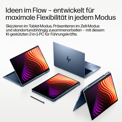 HP EliteBook X Flip G2i 35,6 cm (14 Zoll) Touchscreen Umrüstbar Copilot+ PC 2 in 1 Notebook - 5G - WUXGA - Intel Core Ultr