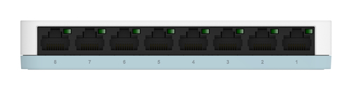 D-Link DGS-1008D, 8-Port Layer 2 unmanaged Gigabit Switch (8 x 10/100/1000 Mbit/s BaseT Port, Plug & Play, lüfterlos)