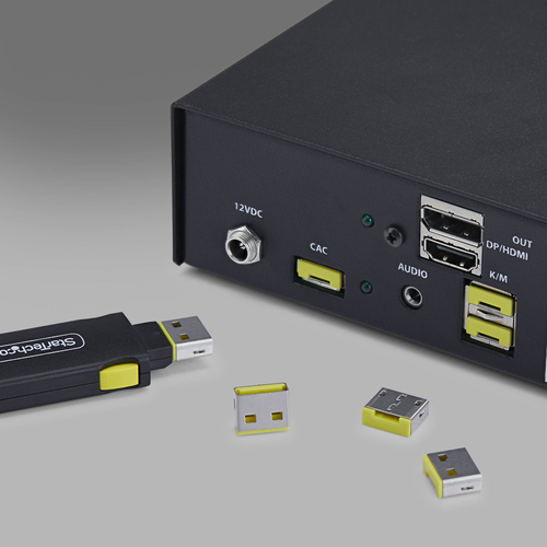 StarTech.com USB-A-PORT-BLOCKER. Produkttyp: Schnittstellenblockierung + Schlüssel, Kompatible Ports/Steckplätze: USB Typ-