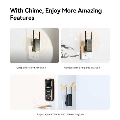 KIT CAMPANELLO 3S WI-FI A BATTE 2+K(4MP) CON WIRELESS CHIME