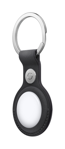 Apple AirTag, Key Schlüsselring - Feingewebt, Edelstahl - Schwarz - Durable, Sicher