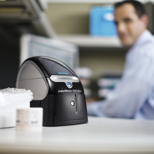 Dymo LabelWriter 450 Duo Desktop Thermotransferdrucker - Monochrom - Etikettendruck - USB - 50,7 s Druckgeschwindigkeit Sc