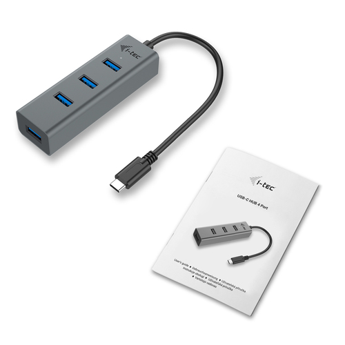 i-tec USB-Hub - USB-Typ C - Extern - 4 Total USB Port(s) - 4 USB 3.0 Port(s) - Linux, PC, Mac