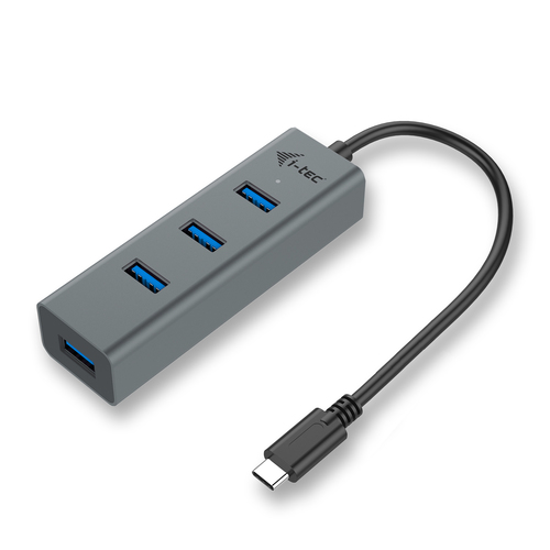 i-tec Metal USB-C HUB 4 Port. Interface de l'hôte: USB 3.2 Gen 1 (3.1 Gen 1) Type-C, Interfaces Hub: USB 3.2 Gen 1 (3.1 Ge