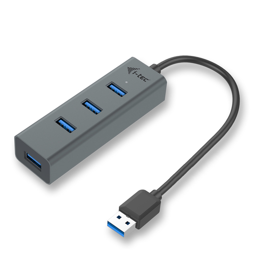 i-tec Metal USB 3.0 HUB 4 Port. Interface de l'hôte: USB 3.2 Gen 1 (3.1 Gen 1) Type-A, Interfaces Hub: USB 3.2 Gen 1 (3.1 