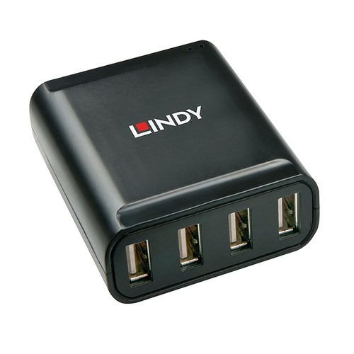 Lindy 60m 4 Port USB 2.0 Cat.6 Extender. Host interface: USB 2.0. Product colour: Black, Hub interfaces: RJ-45, USB 2.0, H