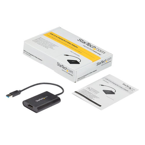 StarTech.com USB to DisplayPort Adapter - USB to DP 4K Video Adapter - USB 3.0 - 4K 30Hz - 1 x 9-pin Type A USB 3.0 USB Ma