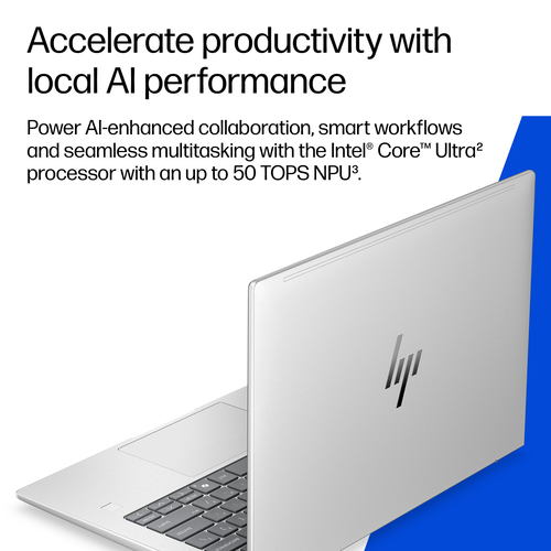 HP EliteBook 6 G2i Next Gen AI PC. Product type: Laptop, Form factor: Clamshell. Processor family: Intel Core Ultra 5, Pro