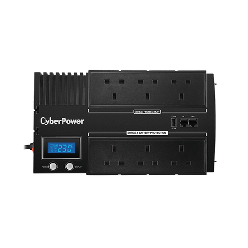 CyberPower BRICs LCD BR700ELCD Line-interactive UPS - 700 VA/420 W - Desktop - AVR - 8 Hour Recharge - 1.50 Minute Stand-b