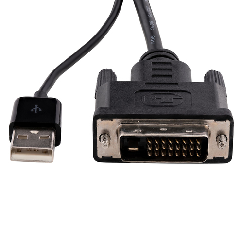 StarTech.com DVI auf DisplayPort Adapter mit USB Power - DVI-D zu DP Video Adapter - DVI zu DisplayPort Konverter - 1920 x