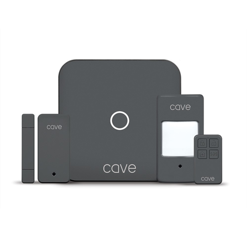 Veho Cave Smart Home Starter Kit. Product colour: Black, Alert notification type: SMS, Operating frequency: 433.92 MHz. Ce