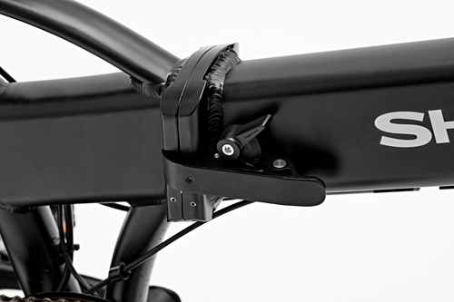 Sharp BK-FD03-EB. Batteriekapazität: 7,5 Ah, Akkuspannung: 36 V, Ladezeit: 5 h. Weight (including battery): 20 kg. Frame m