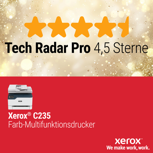 Xerox C235 A4 22 Seiten/Min. Kopie/Druck/Scan/Fax Wireless PS3 PCL5e/6 Automatischer Vorlageneinzug 2 Behälter Gesamt 251 