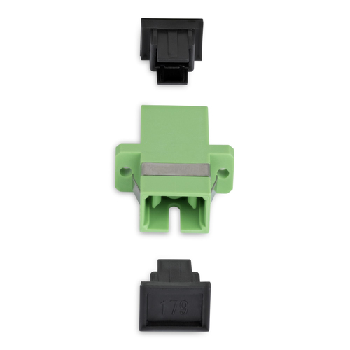 StarTech.com SC to SC Coupler 10 Pack, OS2 Single Mode SC Fiber Optic Coupler with Flange, SC/APC Simplex Adapter. Connect