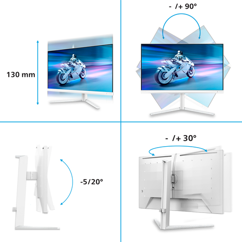 Philips 27M2N6501L 27" (68.6 cm) Class WQHD LCD Monitor - 16:9 - 26.5" (67.3 cm) Viewable - 2560 x 1440 - 240 Hz Refresh R