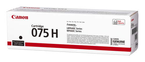 Canon 075H Original Laser Toner Cartridge - Black Pack - 3,500 pages