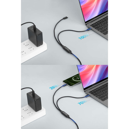Manhattan 2 m USB-C Data Transfer Cable - Cable for Notebook, Netbook, Car Charger, Mobile Phone, Wall Charger, MacBook, U
