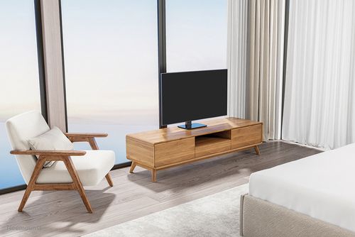 Neomounts Height Adjustable TV Stand - 23" (58.42 cm) to 43" (109.22 cm) Screen Support - 40 kg Load Capacity - 51.20 cm (