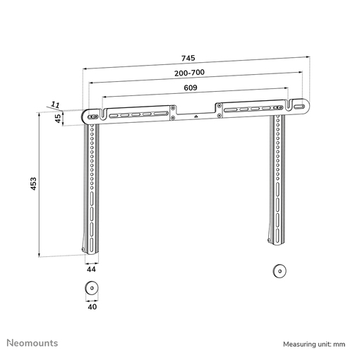 NEOMOUNTS TV MOUNT FOR SONOS ARC AND ARC ULTRA - EASY INSTALL