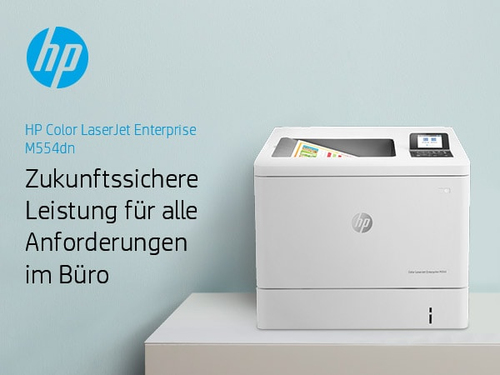 HP LaserJet Enterprise M554dn - Desktop Laserdrucker - Farbe - 35 ppm Monodruck/35 ppm Farbdruckgeschwindigkeit - 1200 x 1
