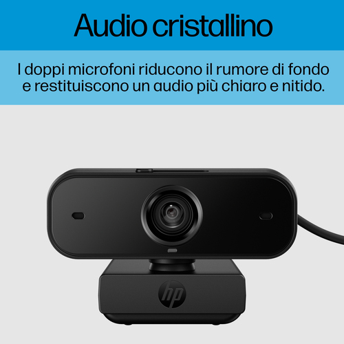 Webcam HP 435 - 2 Megapixel - 60 fps - Nero - USB 2.0 tipo A - Full HD - 1920 x 1080 Video - Auto focus - 85° Angle - Mont