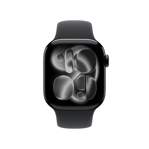 Apple Watch Series 11 Smartwatch - 42 mm Case Height - 36 mm Case Width - Schwarz Tasche, Farbe - Schwarz Band Color - Alu