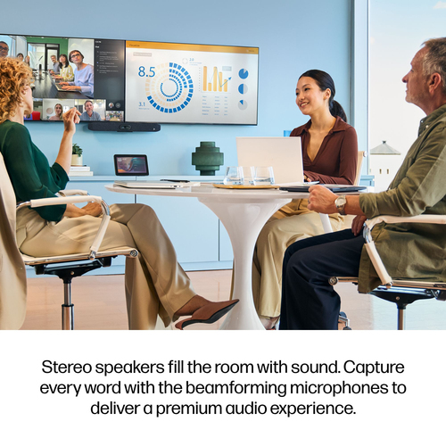 HP Poly Studio V12 USB Video Bar No Power Supply. HD type: 4K Ultra HD, Maximum video resolution: 3840 x 2160 pixels, Supp