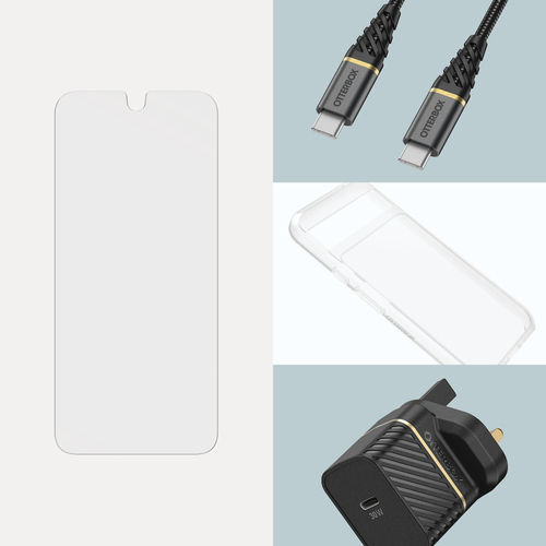 OtterBox Glass Series für Google Pixel 8a, transparent. Markenkompatibilität: Google, Kompatibilität: Pixel 8a, Schutzfunk
