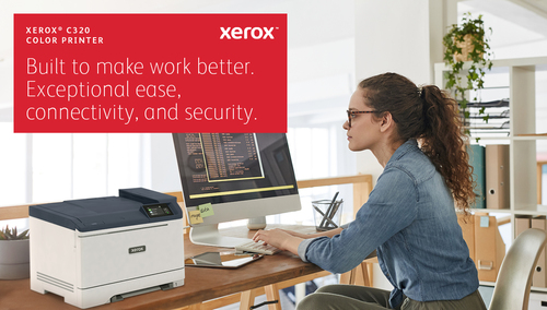 Xerox C320 A4 33 Seiten/Min. Wireless-Duplexdrucker PS3 PCL5e/6 2 Behälter Gesamt 251 Blatt. Drucktechnologie: Laser, Farb