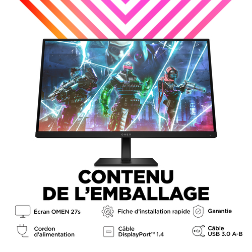 OMEN 27s 27 Zoll Klasse Full HD Gaming-LCD-Monitor - 16:9 Format - 68,6 cm (27 Zoll) Viewable - IPS-Technologie (In-Plane-