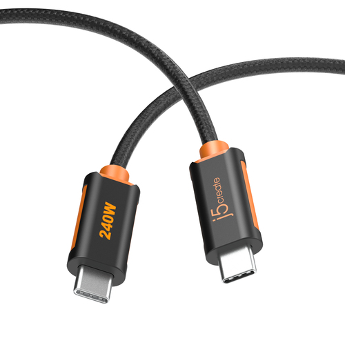 j5create JUCX26L10. Comprimento do cabo: 1 m. Conetor 1: USB C, Conetor 2: USB C, Velocidade máxima de transferência de da