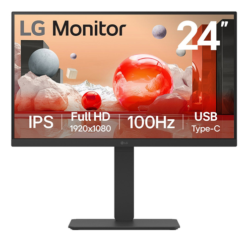 LG 24BA750-B. Display diagonal: 60.5 cm (23.8"), Display resolution: 1920 x 1080 pixels, HD type: Full HD, Display technol