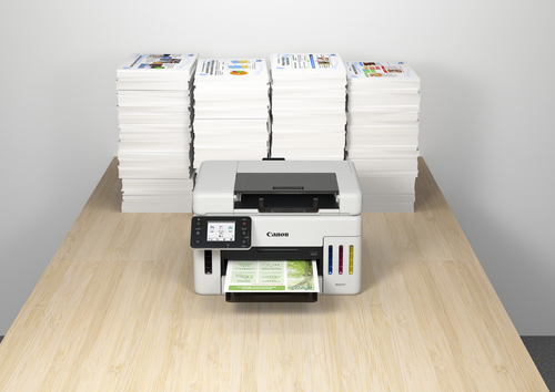 Canon MAXIFY GX6550. Print technology: Inkjet, Printing: Colour printing, Maximum resolution: 600 x 1200 DPI. Copying: Col
