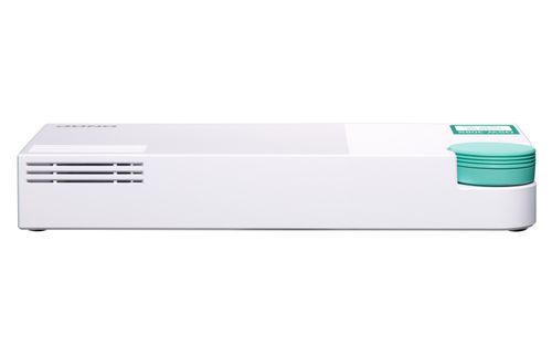 QNAP QSW-308S. Tipo de switch: Não-gerido. Tipos de portas ethernet Basic switching RJ-45: Gigabit Ethernet (10/100/1000),