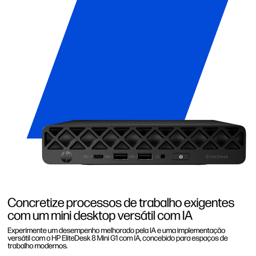 HP EliteDesk 8 G1i Computador secretária - Intel Core Ultra 5 - Tecnologia vPro - 16 GB - 512 GB PCI Express NVMe SSD - Mi