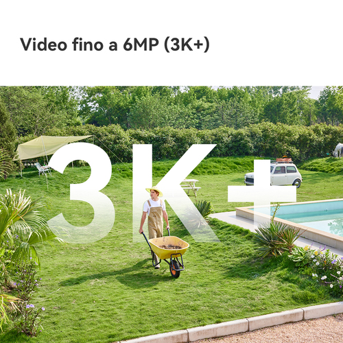 Telecamera IP Titan Pro (WI-FI + Poe) , Risoluzione 6MP(3K+), H.265/H.264 Compressione video, Frame Rate fino a 20fps, 355